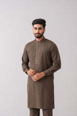 Regular Fit Embroidered Semi-Formal Ethnic Kurta Set