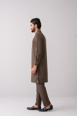 Regular Fit Embroidered Semi-Formal Ethnic Kurta Set