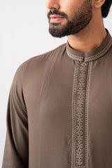 Regular Fit Embroidered Semi-Formal Ethnic Kurta Set