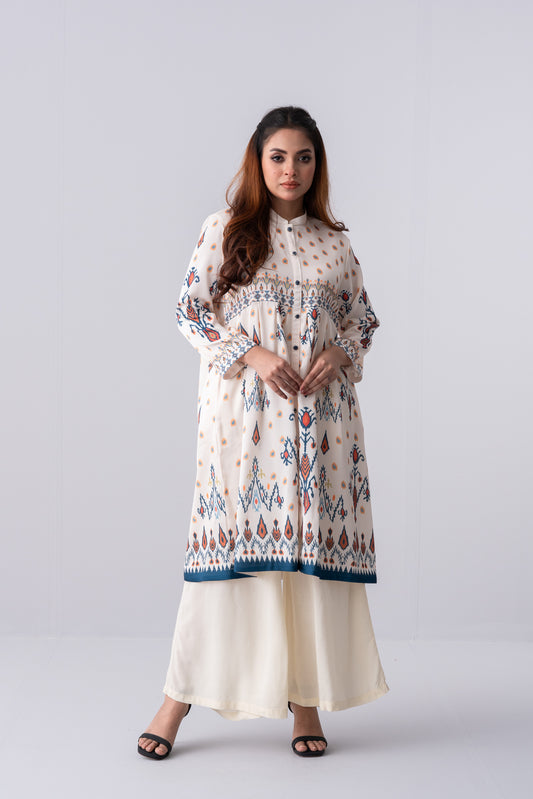 Mid-Length Relaxed Fit Ethnic Kurta