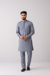 Regular Fit Embroidered Semi-Formal Ethnic Kurta Set