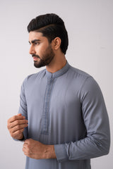 Regular Fit Embroidered Semi-Formal Ethnic Kurta Set