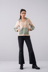 Regular Fit Semi-Quilted Hoodie