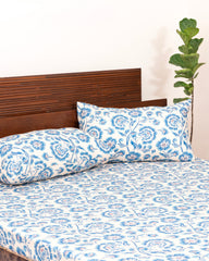 King-Size Bed Sheet - Cobalt Blue