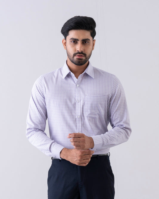 Slim Fit Micro Check Templeton Formal Shirt