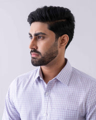 Slim Fit Micro Check Templeton Formal Shirt