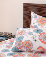 King-Size Bed Sheet - Coral Blossom