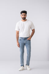 Slim Fit Cloudy Sky Jeans