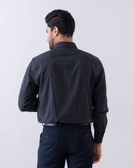 Regular Fit Herringbone Textured Check Templeton Formal Shirt