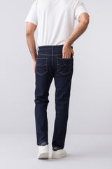 Straight Fit Navy Jeans