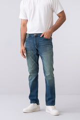 Straight Fit Vintage Blue Jeans