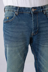 Straight Fit Vintage Blue Jeans