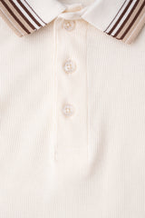 Regular Fit Mini Waffle Full Sleeve Polo Shirt