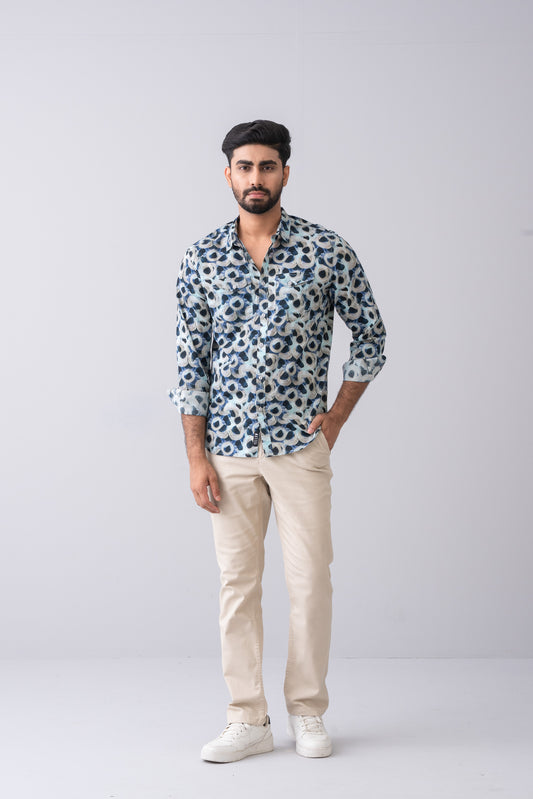 Regular Fit Printed Casual Shirt