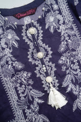 Smart Fit Printed Three-Piece Princess Lawn with Chiffon Dupatta (2-4 Years)