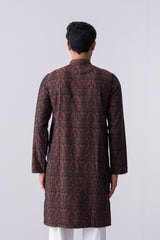 Regular Fit Cotton Semi-Formal Panjabi