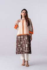 Relaxed Fit Cotton Printed Lawn Kurta