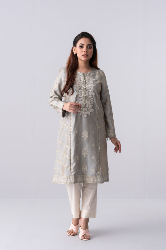 Smart Fit Embroidered Two-Piece Ethnic Set