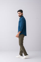 Regular Fit Solid Casual Shirt