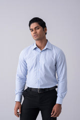 Slim Fit Dobby Striped Templeton Formal Shirt