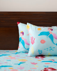 Kids Bed Sheet - King Size - Baby Blue