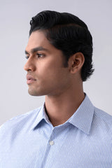 Slim Fit Dobby Striped Templeton Formal Shirt