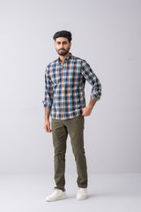 Regular Fit Checkered Casual Shirt
