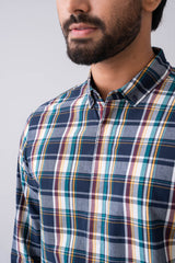 Regular Fit Checkered Casual Shirt