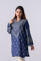 Relaxed Fit Short-Length Lawn Kurta