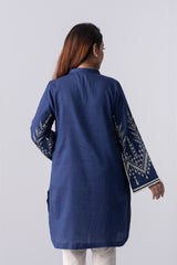 Relaxed Fit Short-Length Lawn Kurta
