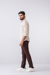 Slim Fit Textured Casual Shirt