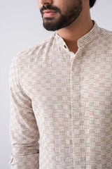 Slim Fit Textured Casual Shirt