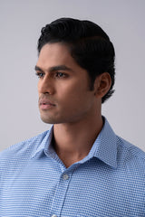 Regular Fit Dobby Check Templeton Formal Shirt