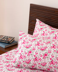 Queen-Size Bed Sheet - Rose Pink