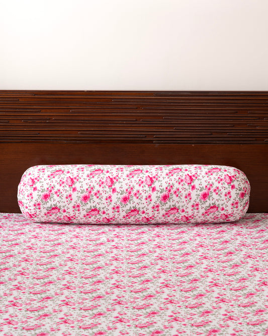 Bolster Cover - Rose Pink