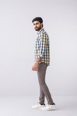 Regular Fit Checkered Casual Shirt