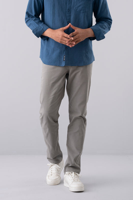 Regular Fit Solid Chinos