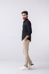 Slim Fit Solid Casual Shirt