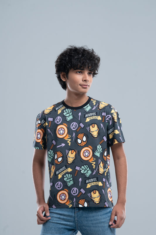 Junior Boys' T-Shirt (10-14 Years) - Marvel