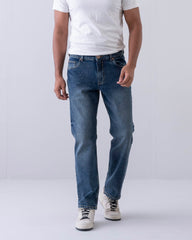 Straight Fit Blue Jeans