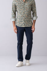 Regular Fit Solid Chinos