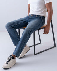 Straight Fit Blue Jeans