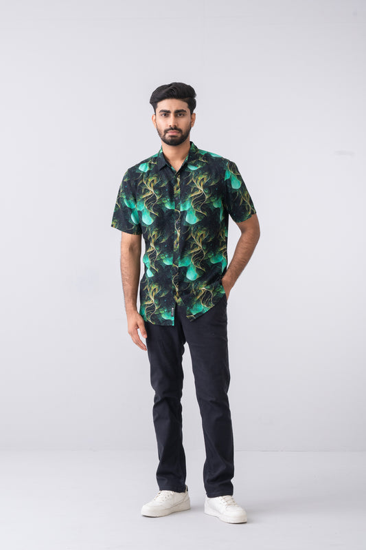 Slim Fit Printed Casual Shirt