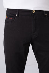 Straight Fit Black Jeans
