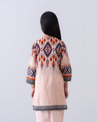 Princess Printed Three-Piece Lawn with Chiffon Dupatta (2-4 Years)