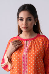 Relaxed Fit Cotton Printed Lawn Kurta