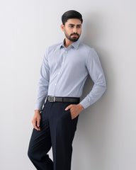 Slim Fit Dobby Textured Formal Shirt