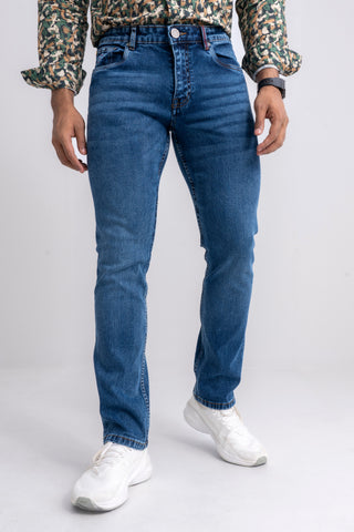 Light Blue Straight Fit Jeans