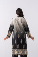 Smart Fit Embroidered Three-Piece Lawn with Silk Dupatta