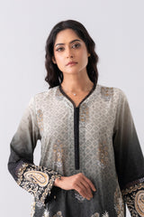 Smart Fit Embroidered Three-Piece Lawn with Silk Dupatta